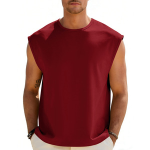 Camiseta de Verano para Hombre, Nueva, Transpirable, 100% Algodón, Cuello Redondo, Manga Corta, Casual, Holgada, de Color Sólido y Fino - Product Image 4