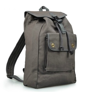 Sac à dos en toile et cuir véritable, résistant à l'eau, pour voyage en plein air, ordinateur portable, haute qualité, vente en gros OEM - Product Image 2