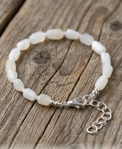 Bracelet ajustable en pierres précieuses naturelles, facettées, avec fermoir mousqueton, perles baril faites à la main, bijoux à breloques - Product Image 3