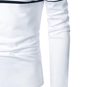 <b>Men's</b> <b>Long</b> <b>Sleeve</b> <b>Casual</b> Striped Polo <b>Shirt</b> Premium Cotton Breathable Soft Comfortable Classic Fit Button Collar Stylish <b>Shirt</b> - Product Image 6