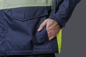 Combinaison de travail unisexe réfléchissante certifiée CE, personnalisable, avec impression numérique, sans couture, en coton, uniforme de sécurité, résistante aux aiguilles - Product Image 4