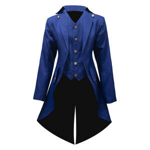 Men‘s Steampunk Vintage Jacket Gothic Victorian Frock Coat Uniform Custom Wholesale 2026 - Product Image 1
