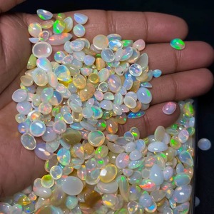 Lot de 5000 carats d'opales naturelles éthiopiennes, pierres précieuses en vrac, taille ovale, polies, opalescentes, pour la fabrication de bijoux, pierre de naissance d'octobre, tiers - Product Image 3