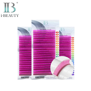i-Beauty ต่อขนตา - ขนตาสีพรีเมียม Ib (สีชมพูร้อน) ขนตาแบบเส้นต่อเส้น คุณภาพสูงจากเกาหลีใต้ ขนตาธรรมชาติยาวสวย - Product Image 1