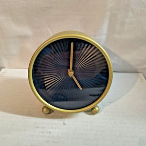 Unique Metal Desk <b>Clock</b> For Entryway Console Decor With Stylish Shape And Timeless Decorative Character - Product Image 1