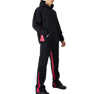 Nuevo Conjunto Deportivo para Hombre, Ropa Urbana de Primera Calidad, 100% Algodón, Material Sólido - Product Image 3