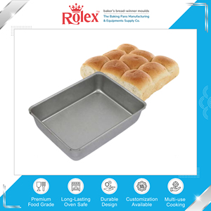 Plaques et moules de cuisson réutilisables de qualité supérieure, largement utilisés (6" x 8") – Plaque de cuisson antiadhésive en acier inoxydable pour pain, en vente - Product Image 2