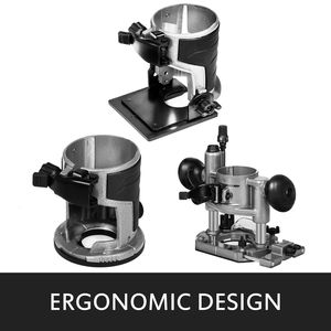 Kit Fresatrice Compatta da 1.25HP con Base Inclinabile Fissa, Velocità Variabile, 800W, Coppia Massima 30.000 RPM per Lavorazione del Legno - Product Image 6
