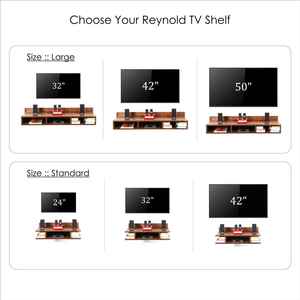 Meuble TV minimaliste Reynold, taille standard pour téléviseurs jusqu'à 32 pouces - Product Image 2