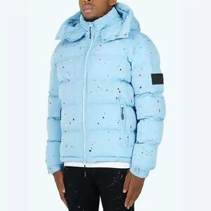 Blouson matelassé pour homme avec logo frontal, style mode, prix de gros, vêtement d'hiver pour la saison froide, blouson à marque privée pour homme - Product Image 6