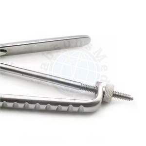 Pinza de sujeción ósea NABSONS MED Ulrich de 11 pulgadas, mandíbula recta, acero inoxidable, instrumento quirúrgico ortopédico manual autorretenible - Product Image 3