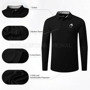 Bulk Quantity High Grade Full Sleeves Polo <b>T</b>-<b>Shirts</b> Durable Material Full Sleeves Polo <b>T</b>-<b>Shirts</b> - Product Image 4