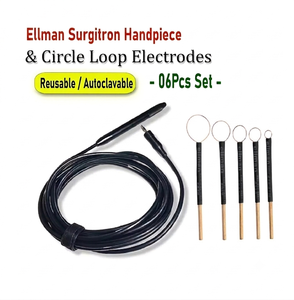 Ensemble de pièces à main style Ellman Surgitron, 5 pièces, électrodes circulaires en acier inoxydable réutilisables, instruments chirurgicaux électrochirurgicaux - Product Image 1