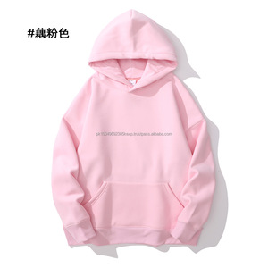 Sweat à capuche 430gsm 100% coton hiver couleur unie Plus velours épaissi doux cireux hommes et femmes marque de mode lâche lourd - Product Image 6