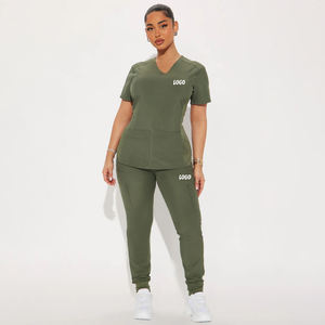 Conjuntos de Uniformes Médicos para Mujer, Estilo Jogger, con Logotipo Personalizado y Diseños a Medida para Uso Hospitalario - Product Image 1