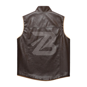 Colección Otoño Invierno, Chaleco Cálido para Hombre, Grueso y Afelpado, Cómodo, Transpirable, Moderno y Versátil, Chaquetas de Cuero de Caballo - Product Image 4