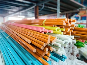 เสาค้ำต้นไม้ใยแก้วสำหรับสวน ค้ำมะเขือเทศ สีดำ/สีทึบ - Product Image 6