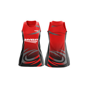 Camiseta de Netball con Logotipo Personalizado |   Uniforme de Netball Sublimado con Logotipo, Nombre y Número del Equipo |   Poliéster Transpirable - Product Image 1