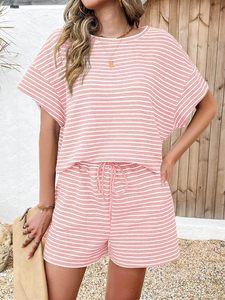 High Quality Women Slim Fit Set T <b>Shirt</b> and Shorts <b>Y2k</b> Two Piece Sets 100% Cotton Silk Screen Printing Women Sets - Product Image 5