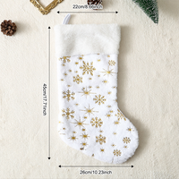 Grandes chaussettes de Noël en feutre de 18 pouces, décorations festives à suspendre à l'arbre, sacs cadeaux pour Noël