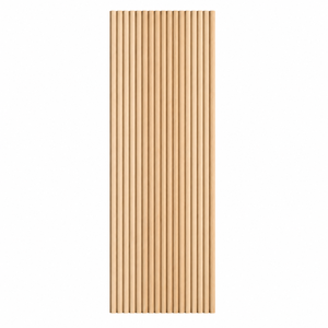 Panneau Tambour en Bois Massif Rectangulaire Design Minimaliste pour Armoire de Cuisine Finition Naturelle Panneau Flexible en Bois Massif - Product Image 1
