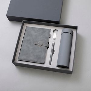 Wholesale Promotional Red Leather <b>Journal</b> for Custom Diary Thermos Cup Notebook Gift Set With Pen and Water Bottle - Product Image 2