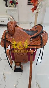 Tarjetas personalizadas de cuero repujado, duraderas, para montar a caballo, estilo vaquero, para espectáculos ecuestres, portátiles, con asiento acolchado cómodo y personalizado. - Product Image 2