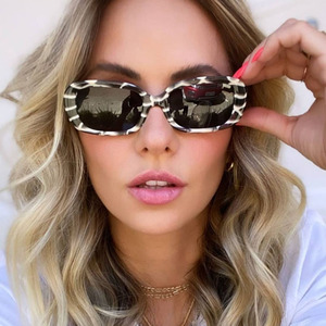 LMA 86113 Gafas de Sol Retro de Marco Cuadrado Pequeño, Modernas y Clásicas para Hombre, con Logotipo Personalizado, Lentes Intercambiables 2024, Protección UV400 para Mujer, Alta Calidad - Product Image 2