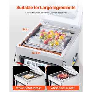 Sigillatrice Sottovuoto Compatta da 320W per Alimenti Umidi e Carni, Certificata ROHS, con Spina USA per Marinature e Altro Ancora - Product Image 4