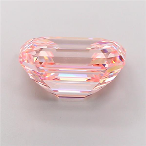 Diamant rose vif de 8,53 carats, taille émeraude, cultivé en laboratoire, CVD, IGI, VVS2, excellente qualité de polissage, symétrie parfaite, diamant non monté pour les acheteurs de joaillerie fine - Product Image 5