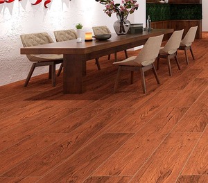 Carreaux de sol en céramique pour intérieur, imitation bois de chêne massif européen moderne, 200x1200mm, épaisseur 10mm, effet pierre. - Product Image 4