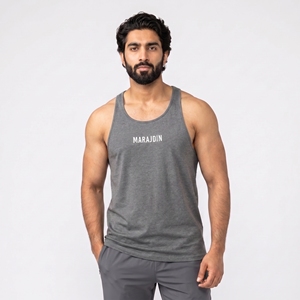 Custom Logo <b>Mens</b> Gym <b>Singlet</b> Cotton Breathable Workout Tank Top Sleeveless Athletic Fitness Vest High Quality Bodybuilding Shirt - Product Image 3