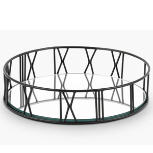 Plateau de service en acier inoxydable, forme personnalisée, avec poignée latérale, durable, pour cuisine, maison, fête, plateau décoratif - Product Image 4