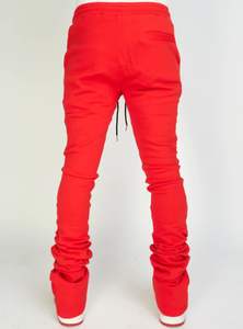 Pantalones de chándal OEM personalizados de alta calidad, ligeros, de pierna recta, holgados, de felpa, con corte triangular acampanado para hombre 2026 - Product Image 3