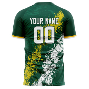เสื้อฟุตบอลผ้าเจอร์ซีย์น้ำหนักเบาเสื้อฟุตบอลผ้านุ่มใส่สบายดีไซน์ใหม่ล่าสุด - Product Image 3
