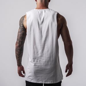 Camisetas sin mangas de punto para hombre al por mayor, con cuello en V, diseño de laterales abiertos, de secado rápido, transpirables, de compresión, colores personalizables - Product Image 5