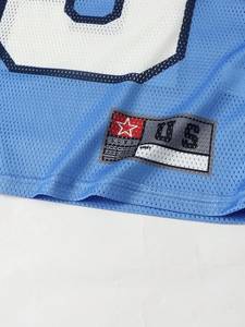 Maillot de football personnalisé en maille à col en V, style streetwear ample Y2K, maillot de football américain en polyester à sublimation personnalisée - Product Image 6