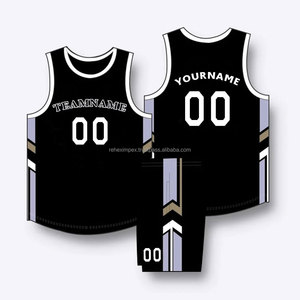 Ensemble de maillots de basket-ball américain de haute qualité personnalisés OEM Chemise de sublimation pour les clubs d'équipe Plus Size Option disponible - Product Image 4