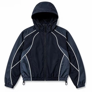 Ensemble de survêtement en nylon avec logo personnalisé OEM, panneau réfléchissant, coupe-vent pour homme, pantalon baggy, streetwear, fabricant - Product Image 3