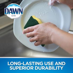 Spugne da Cucina Resistenti Verdi/Gialle, Confezione da 3 per Pulizie Intense - Product Image 3