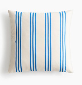 New Arrival Farmhouse Square Striped 100% Cotton Washable <b>Throw</b> Pillow <b>Cover</b> with Zipper Closure for Home Decor - Product Image 1