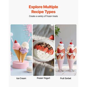 Grande capacità 2.11 Qt. Macchina per gelato automatica elettrica guscio in acciaio inox operazione facile pulizia per gelatiere - Product Image 4