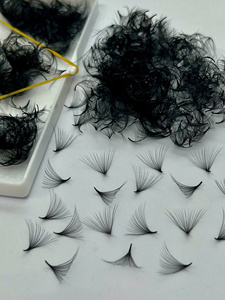 ขนตาปลอมสำเร็จรูประดับมืออาชีพ 20D 0.03 เมกะวอลลุ่ม ต่อขนตาได้ง่าย ใช้ขนสังเคราะห์นุ่ม ทำด้วยมือ ให้ลุคธรรมชาติ ยาวพิเศษ - Product Image 6