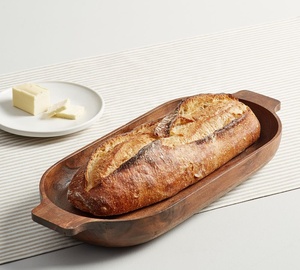 Juego de cuencos para servir de madera Natural pulida de alta calidad, Material de PC desechable eco-sostenible para uso en el hogar, Hotel, restaurante - Product Image 3
