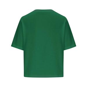 Women's Plus Size Workout Crop Top Three Quarter Sleeve Crew Neck <b>Bows</b> Print Knitted Polyester Spandex Casual Loose Fit T-Shirts - Product Image 2