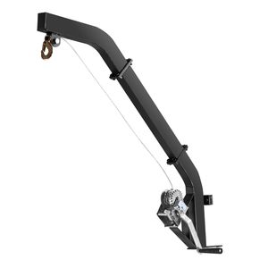 Treuil de levage robuste pour cerfs avec sangle à cliquet, capacité de charge de 353 lb, monté sur arbre, accessoire de chasse pour gibier - Product Image 3