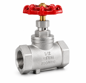 Vanne à opercule en acier au carbone, raccord femelle à souder, vanne d'arrêt manuelle CF8M 3/4 pouce pour systèmes d'eau - Product Image 1