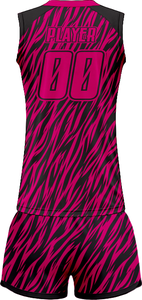 Tenue de volley-ball SpikeStorm Pro AeroSpike Elite, kit de volley-ball ThunderHit Premium, 100 % polyester, impression par sublimation intégrale - Product Image 3