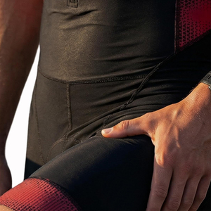 Combinaison de cyclisme à séchage rapide avec poches et fermetures éclair sur le devant, impression par sublimation, couleur unie - Product Image 4