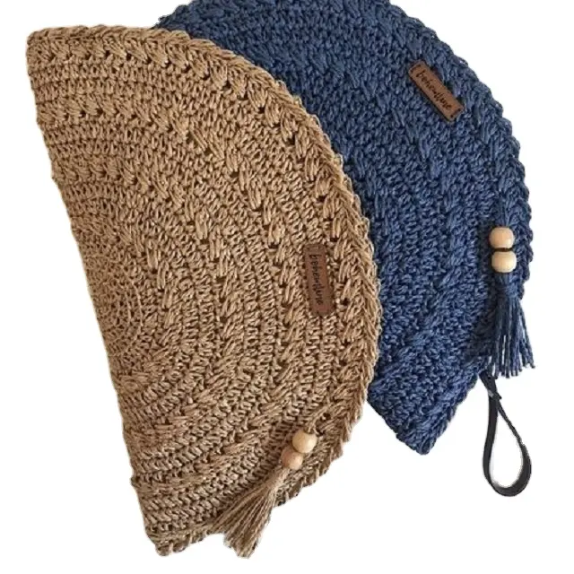 फैक्टरी कस्टम हाथ से बुना हुआ सेक्विन आवारा बैग पर्स हैंडबैग सेक्विन crochet हाथ से बने बैग crocheted बैग